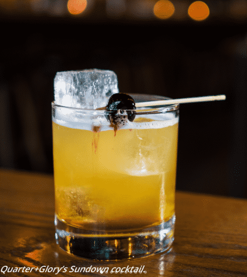 Quarter Glory's Sundown cocktail