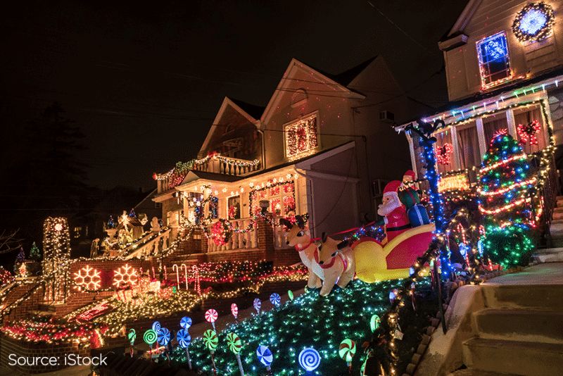 VISITING DYKER HEIGHTS AND CHRISTMAS LIGHTS